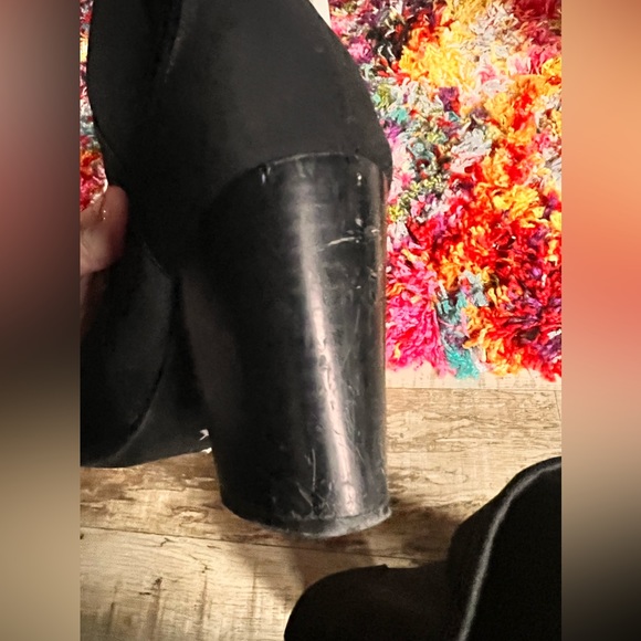 Forever, 21 heeled black boot size 7 1/2 - Picture 3 of 14